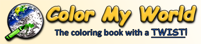 Color My World coloring book with a twist